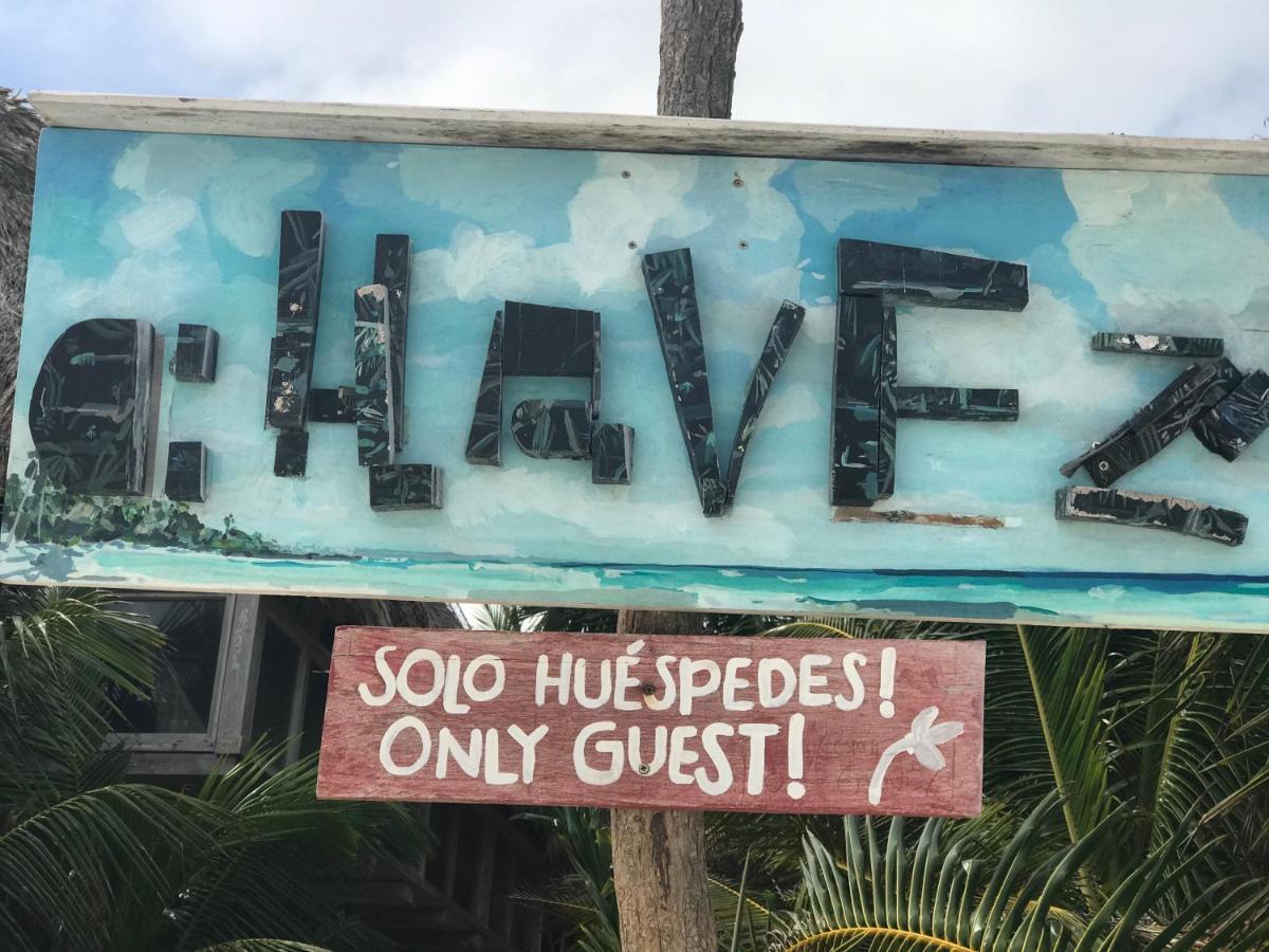 Chavez Eco Beach Camping And Cabanas Tulum Zewnętrze zdjęcie