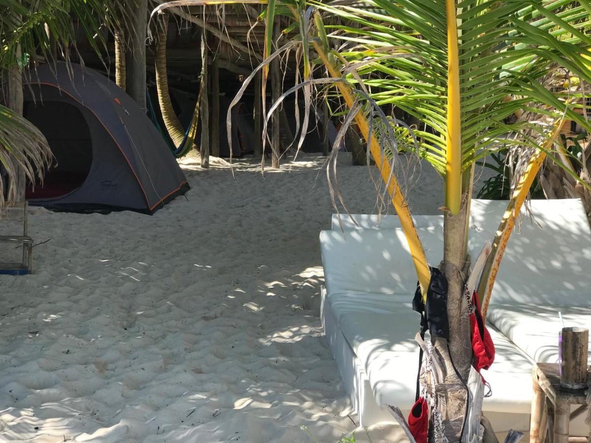 Chavez Eco Beach Camping And Cabanas Tulum Zewnętrze zdjęcie
