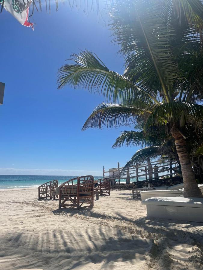 Chavez Eco Beach Camping And Cabanas Tulum Zewnętrze zdjęcie