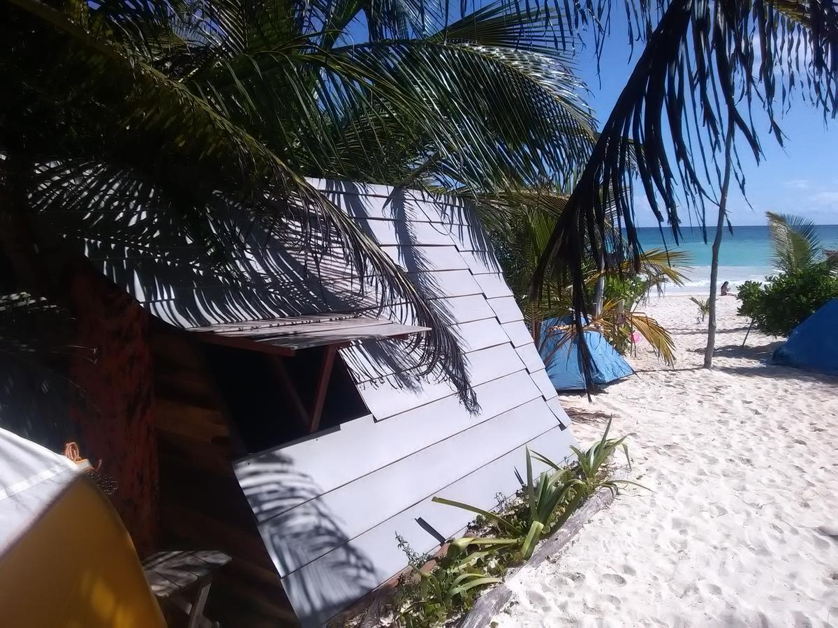 Chavez Eco Beach Camping And Cabanas Tulum Zewnętrze zdjęcie